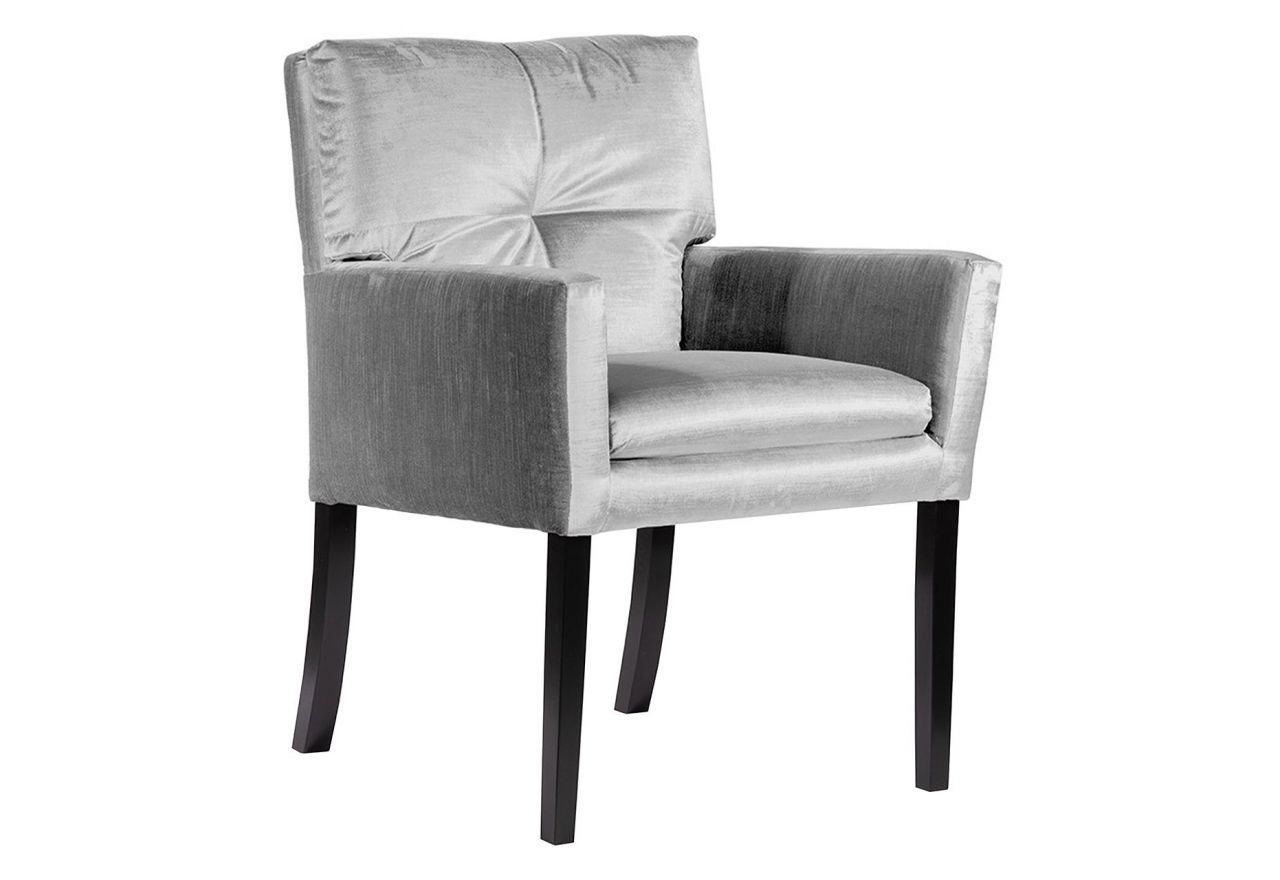 Eleganckie krzesło fotelowe ESMERALDA z podłokietnikami i wciągiem na oparciu