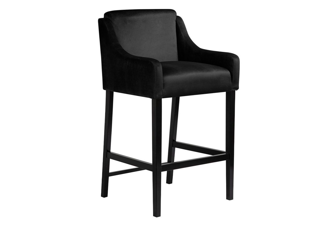 Stylowe wysokie krzesło typu hoker MALAI 60 cm z siedziskiem na sprężynach