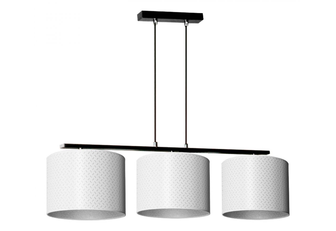 Lampa wisząca potrójna w minimalistycznym nowoczesnym stylu IRIS biała