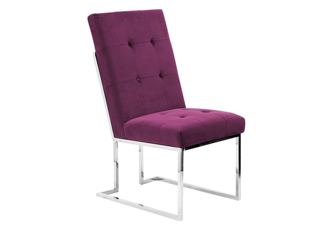 Designerskie krzesło PERUGIA z metalowymi nogami o fantazyjnym kształcie