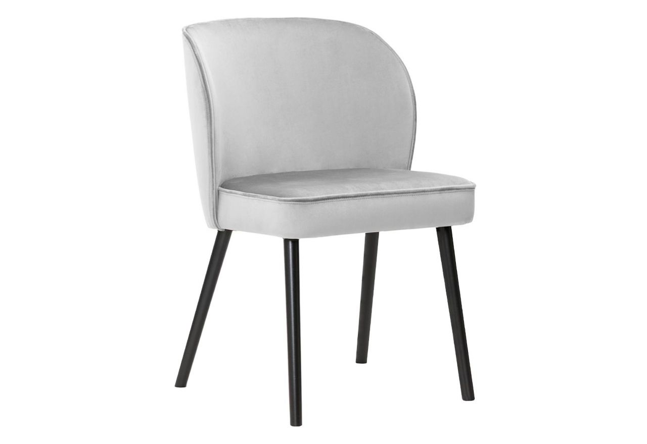 Nowoczesne krzesło tapicerowane z grubym siedziskiem i szerokim oparciem ALPEN PLUS
