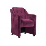 Designerski fotel na kółkach BRESSO z grubym siedziskiem sprężynowym