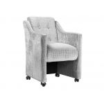 Designerski fotel na kółkach BRESSO z grubym siedziskiem sprężynowym