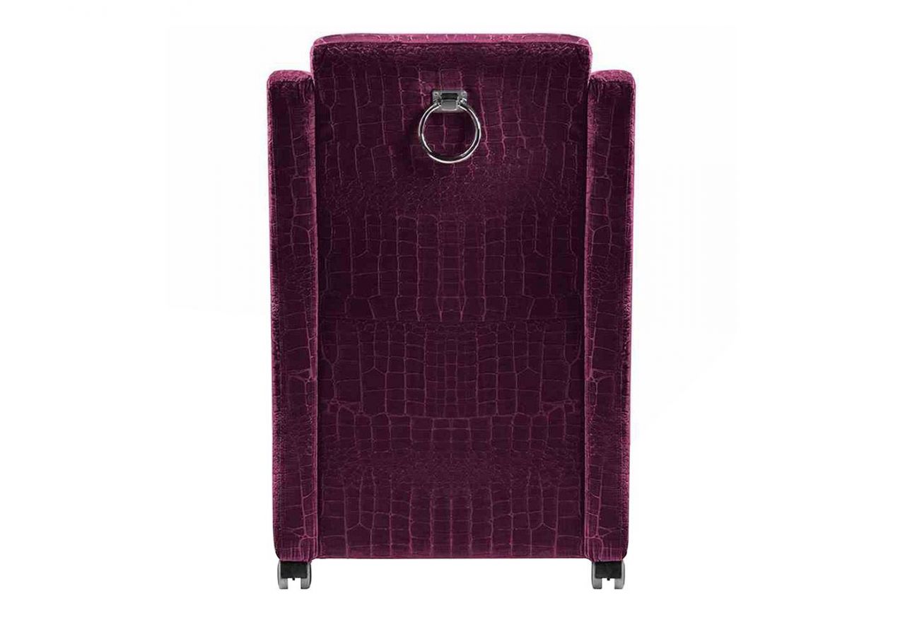 Designerski fotel na kółkach BRESSO z grubym siedziskiem sprężynowym