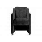 Designerski fotel na kółkach BRESSO z grubym siedziskiem sprężynowym