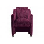 Designerski fotel na kółkach BRESSO z grubym siedziskiem sprężynowym