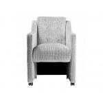 Designerski fotel na kółkach BRESSO z grubym siedziskiem sprężynowym