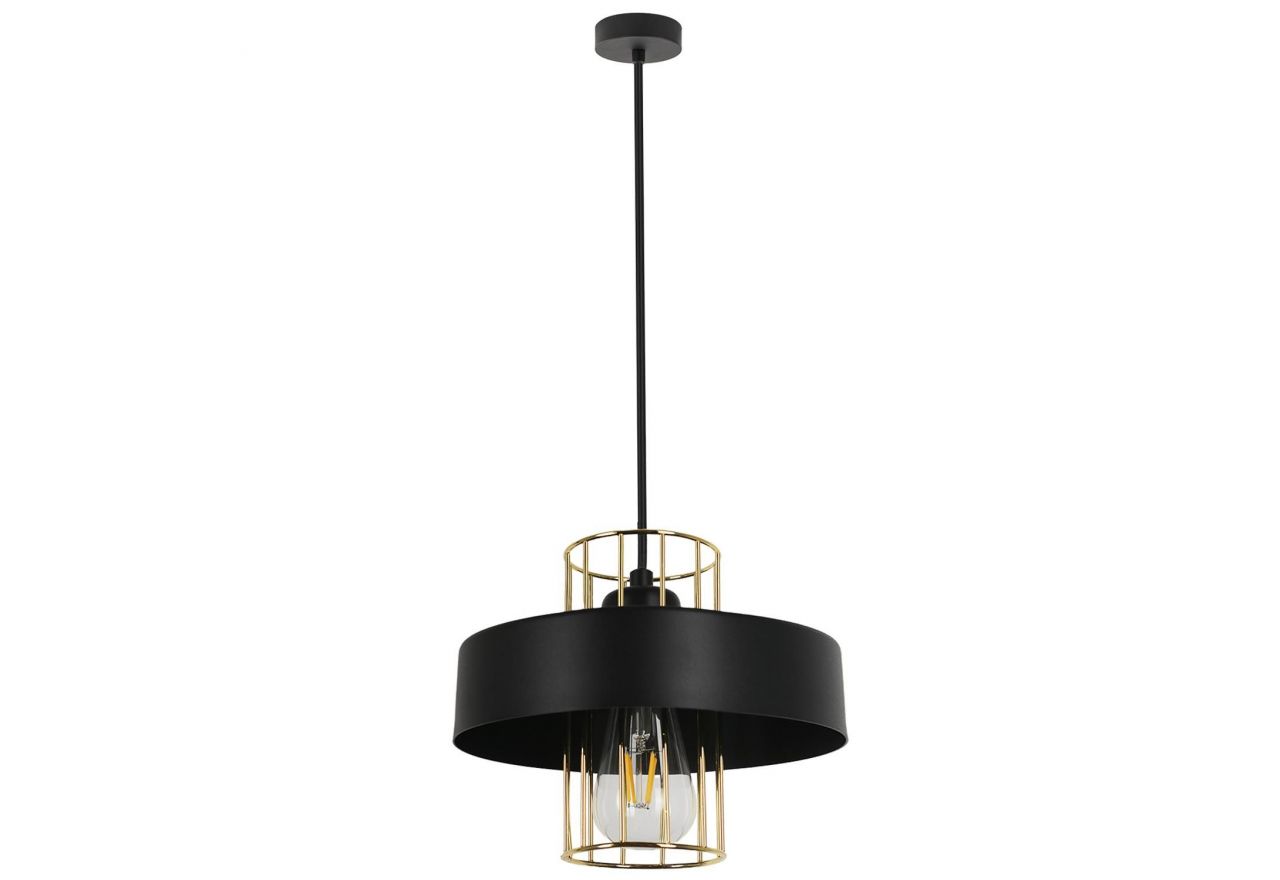 Lampa wisząca druciana pojedyncza ESILLE o nowoczesnym loftowym designie