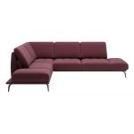 Komfortowy narożnik wolnostojący FIUME z regulowanym oparciem oraz obrotowym siedziskiem