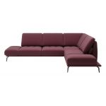 Komfortowy narożnik wolnostojący FIUME z regulowanym oparciem oraz obrotowym siedziskiem