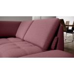 Komfortowy narożnik wolnostojący FIUME z regulowanym oparciem oraz obrotowym siedziskiem