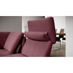 Komfortowy narożnik wolnostojący FIUME z regulowanym oparciem oraz obrotowym siedziskiem