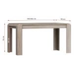 Nowoczesny, rozkładany stół do salonu i jadalni - LAREN / Dąb Sonoma