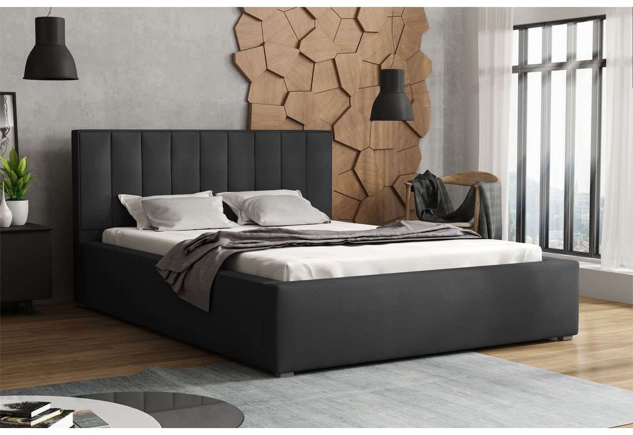 Łóżko tapicerowane do nowoczesnej sypialni - IBIS