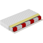 Dwustronny materac multipocket z pianką VISCO i lateksem - OREGON 80x200