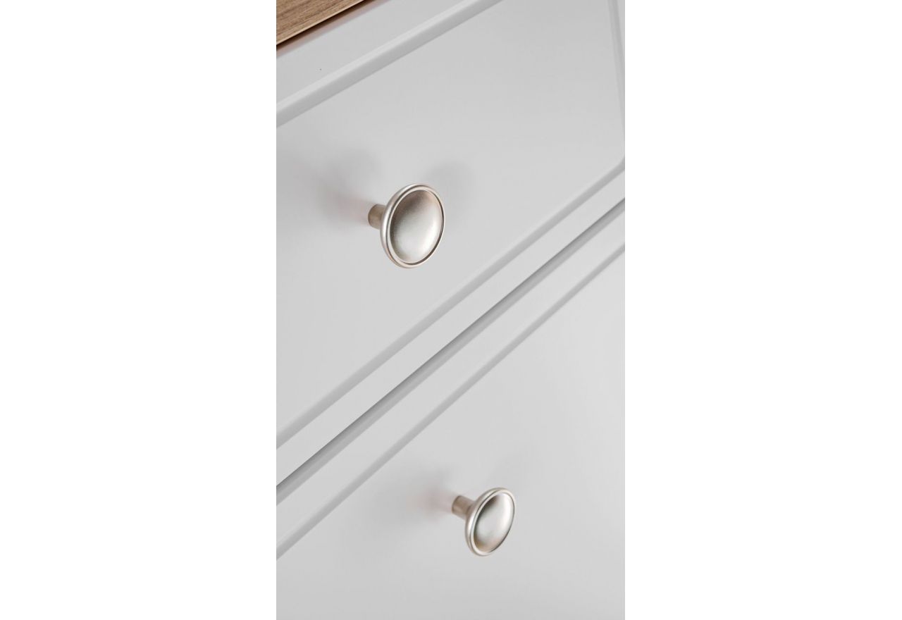 Szafka łazienkowa stojąca pod umywalkę 90 cm - SADLE / Dąb Artisan / Biały Mat