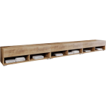 Praktyczna szafka RTV pod telewizor 300 cm w nowoczesnym designie - LOWBOARD ARON 300 Kastanien Breslaw