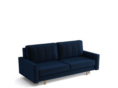 Skandynawska sofa na wysokich nóżkach z funkcją spania – BELA
