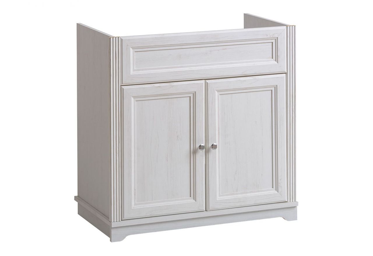 Klasyczna szafka łazienkowa stojąca pod umywalkę 80 cm - PAVILOS / Biały Andersen