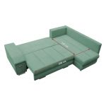 Modny narożnik z funkcją spania i wysuwanym barkiem do salonu - BARNI / Rico 18 - OUTLET