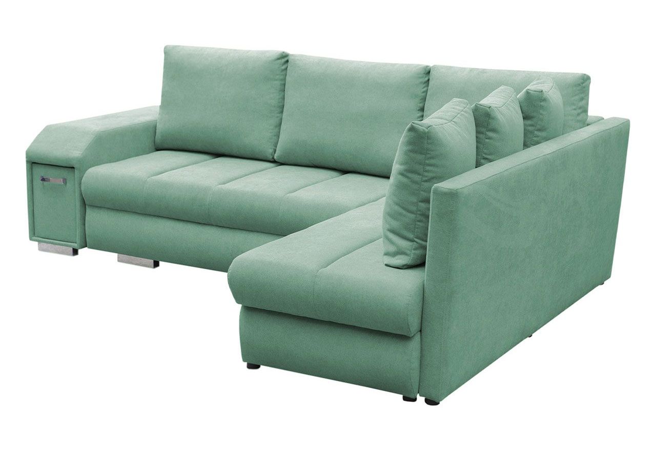 Modny narożnik z funkcją spania i wysuwanym barkiem do salonu - BARNI / Rico 18 - OUTLET