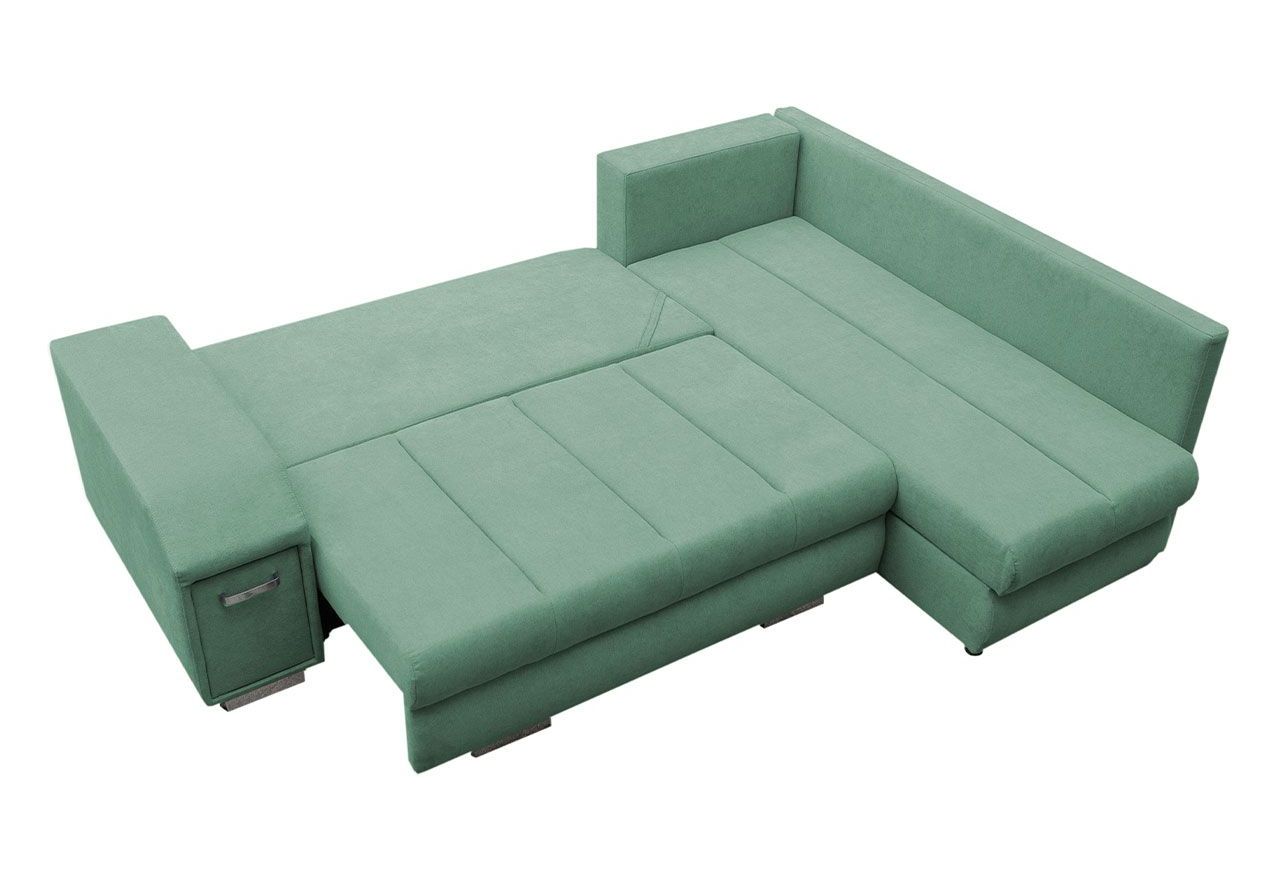 Modny narożnik z funkcją spania i wysuwanym barkiem do salonu - BARNI / Rico 18 - OUTLET