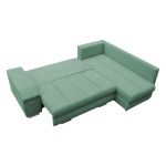 Modny narożnik z funkcją spania i wysuwanym barkiem do salonu - BARNI / Rico 18 - OUTLET