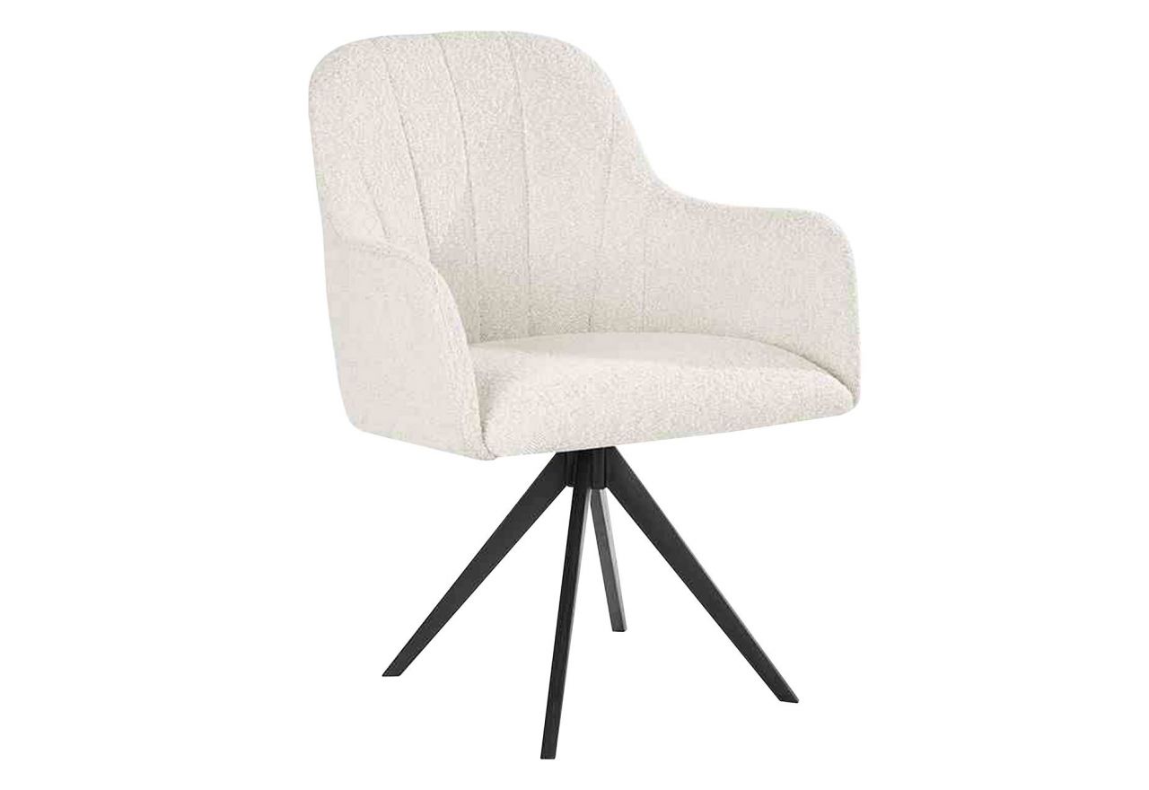 Wygodne obrotowe krzesło kubełkowe TREVISO ROTO z metalową podstawą i ergonomicznymi podłokietnikami