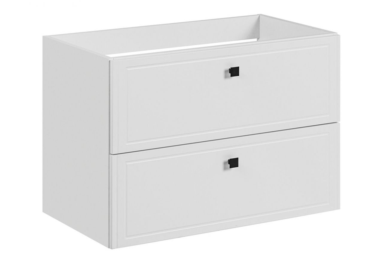 Praktyczna szafka łazienkowa wisząca 80 cm w nowoczesnym stylu - HERMOSA / Biały