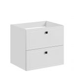 Ponadczasowa szafka łazienkowa wisząca pod umywalkę 70 cm - HERMOSA / Biały