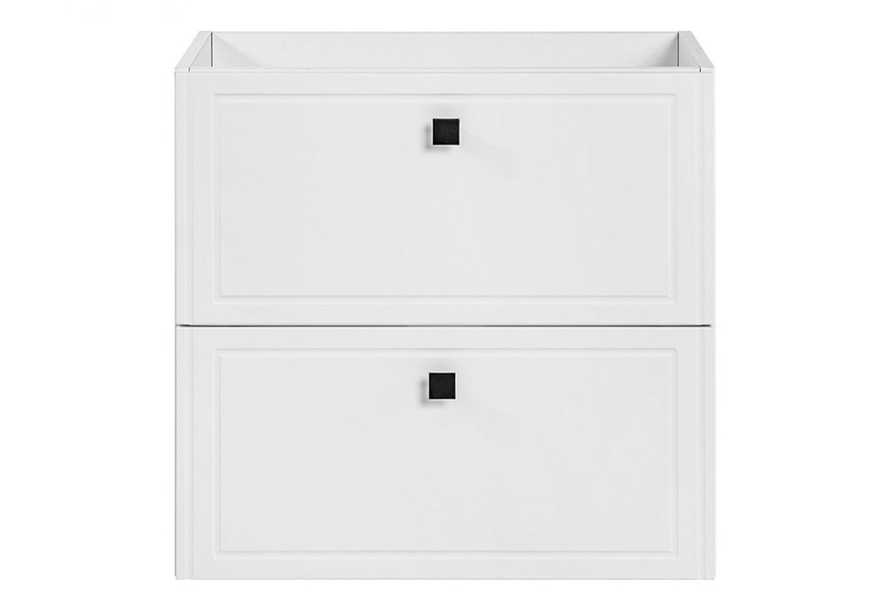 Ponadczasowa szafka łazienkowa wisząca pod umywalkę 70 cm - HERMOSA / Biały