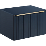 Nowoczesna, wisząca szafka łazienkowa pod umywalkę nablatową 80 cm - MARINETT / Deep Blue