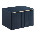 Nowoczesna, wisząca szafka łazienkowa pod umywalkę nablatową 80 cm - MARINETT / Deep Blue