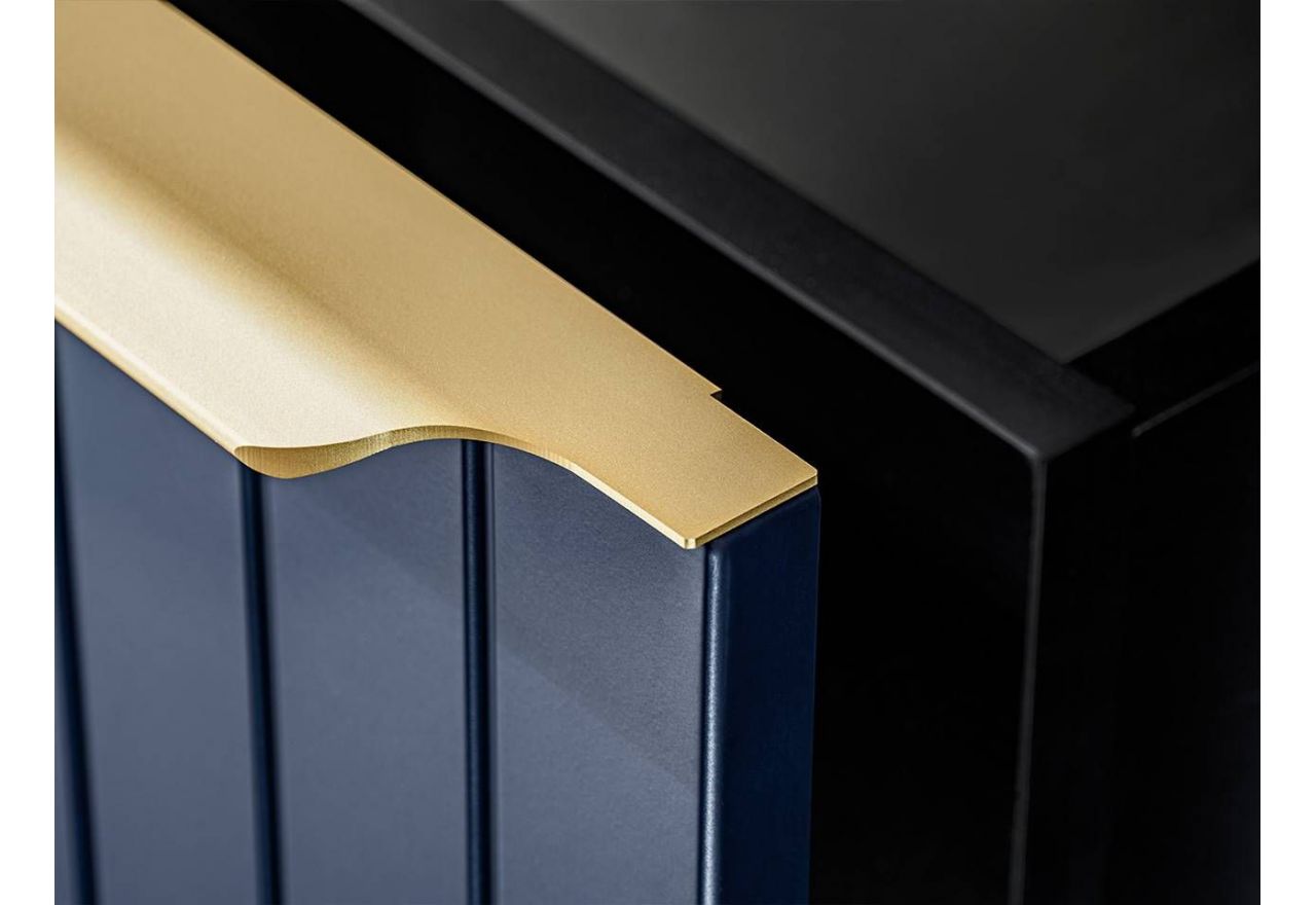 Nowoczesna, wisząca szafka łazienkowa pod umywalkę nablatową 80 cm - MARINETT / Deep Blue