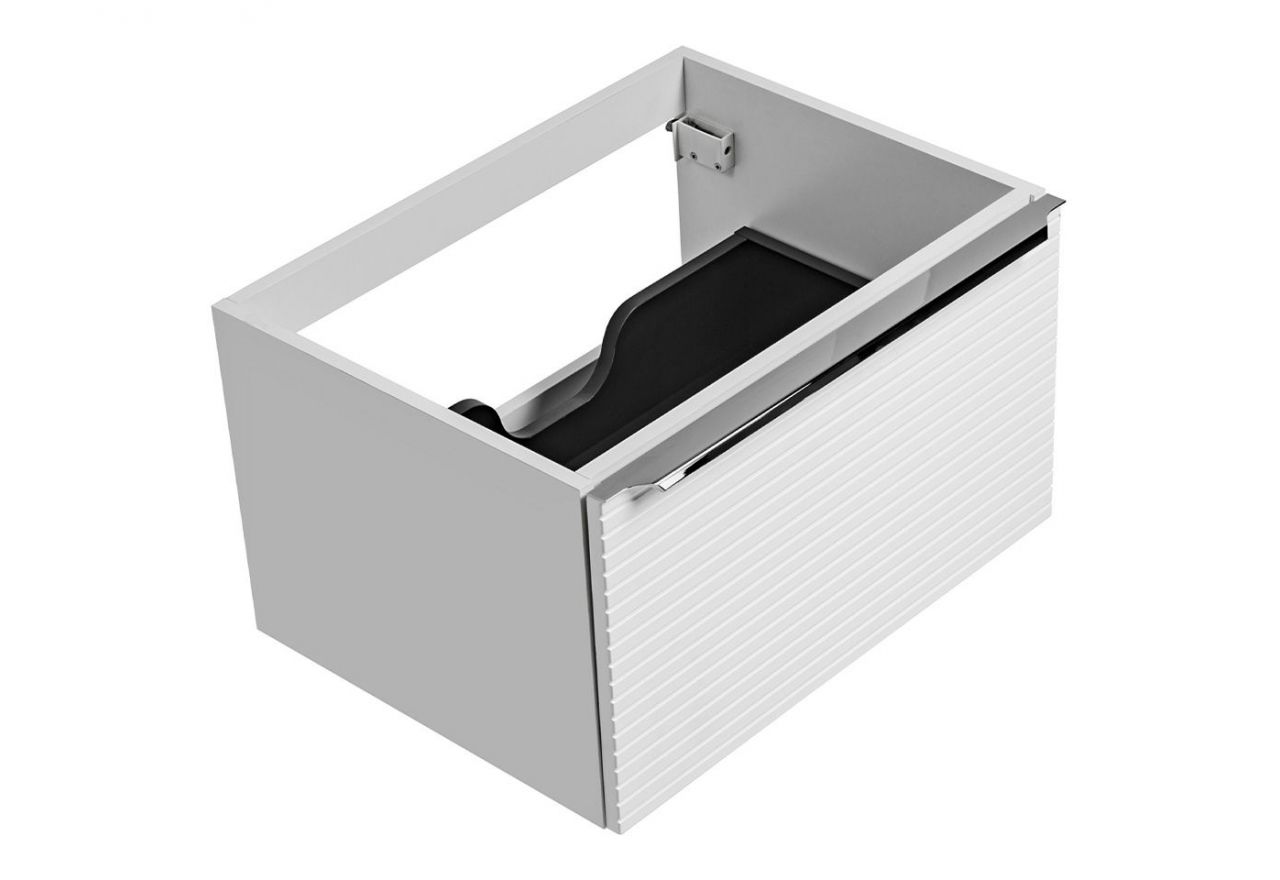 Szafka łazienkowa pod umywalkę 60 cm w nowoczesnym stylu - LEVANTO / Biały