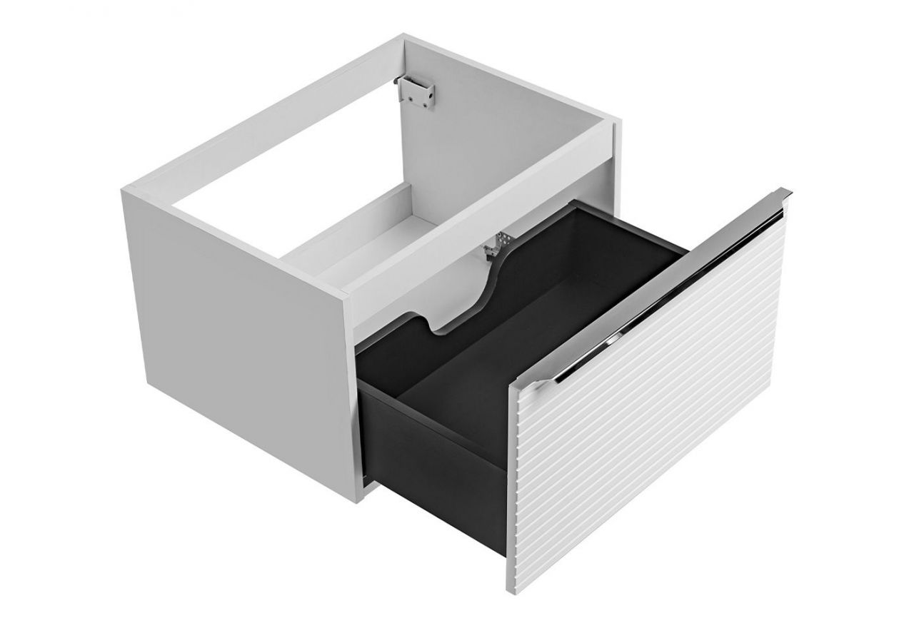 Szafka łazienkowa pod umywalkę 60 cm w nowoczesnym stylu - LEVANTO / Biały