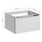 Szafka łazienkowa pod umywalkę 60 cm w nowoczesnym stylu - LEVANTO / Biały