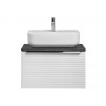 Nowoczesna szafka łazienkowa pod umywalkę nablatową 60 cm wisząca - LEVANTO / Biały