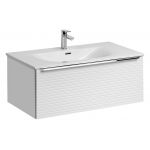 Modna szafka łazienkowa wisząca 90 cm pod umywalkę - LEVANTO / Biały