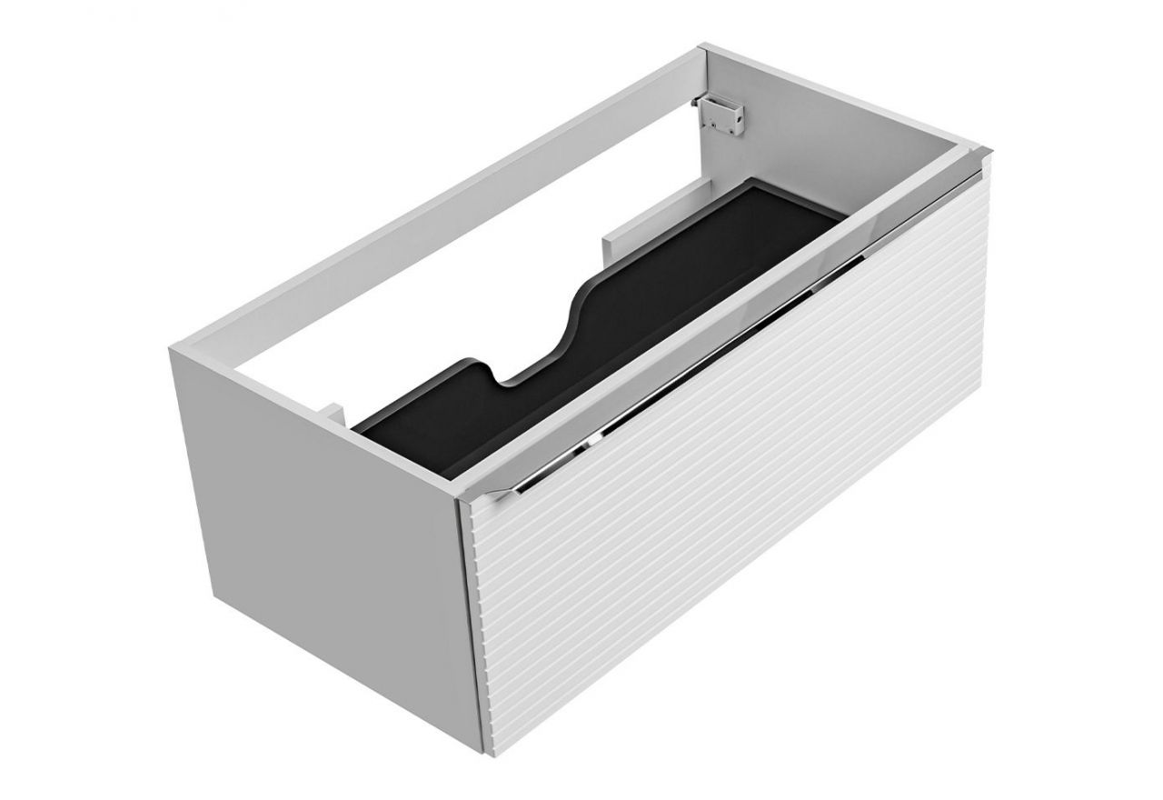 Modna szafka łazienkowa wisząca 90 cm pod umywalkę - LEVANTO / Biały