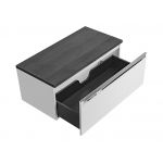 Szafka łazienkowa wisząca pod umywalkę nablatową 90 cm w nowoczesnym stylu - LEVANTO / Biały