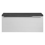 Szafka łazienkowa wisząca pod umywalkę nablatową 90 cm w nowoczesnym stylu - LEVANTO / Biały