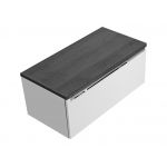 Szafka łazienkowa wisząca pod umywalkę nablatową 90 cm w nowoczesnym stylu - LEVANTO / Biały