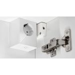 Praktyczna szafka łazienkowa wisząca z lustrem 60 cm w nowoczesnym stylu - LEVANTO / Biały