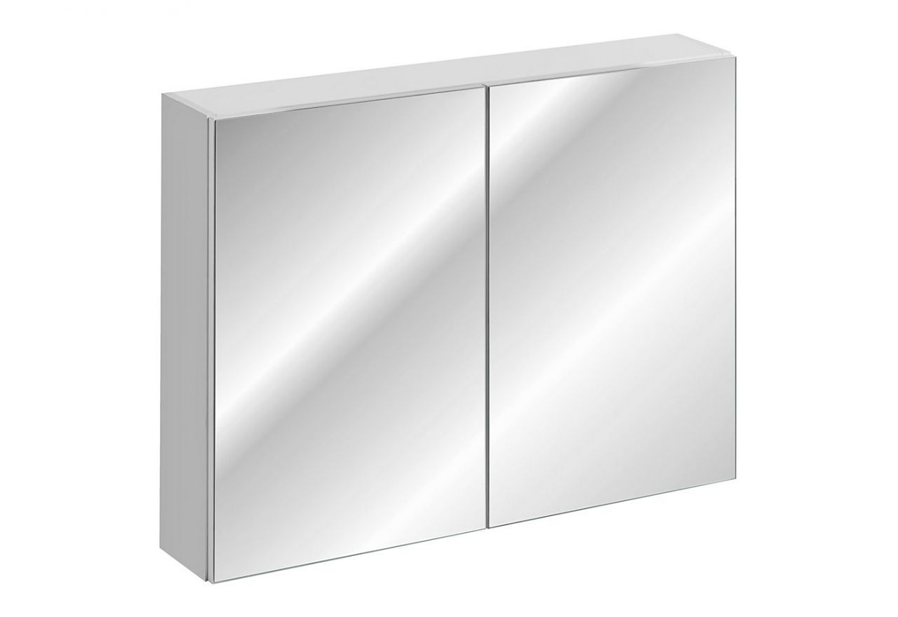 Szafka łazienkowa wisząca w nowoczesnym stylu 90 cm z opcją LED - LEVANTO / Biały