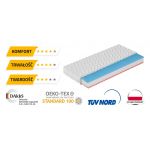 Materac piankowy H3 z dwustronną pianką profilowaną - BOHEMIA 120x200