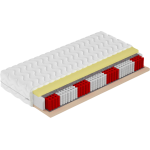 Dwustronny materac kieszeniowy z elastyczną pianką VISCO - ALABAMA 80x200