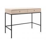 Toaletka do sypialni z szufladami na metalowych nogach - MOLLINO Beżowy / Czarny