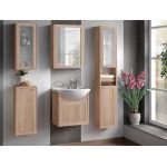 Klasyczna szafka łazienkowa pod umywalkę z opcją wyboru baterii - PREGANO / Dąb Sonoma