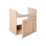 Klasyczna szafka łazienkowa pod umywalkę z opcją wyboru baterii - PREGANO / Dąb Sonoma